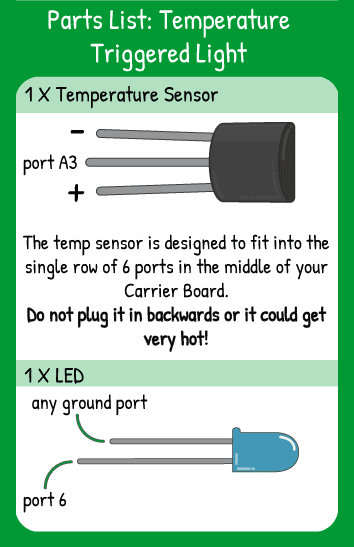 Heat on sale sensor light